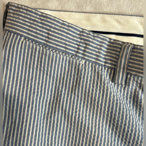 Polo Ralph Lauren 38W 30L Blue Striped Seersucker Chino Pants Summer Classy - Picture 3 of 9